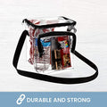 Clear Lunch Beg Stadium Approved, Lunch Box Shape, With Adjustable Strap - Bagsko.com