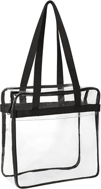Clear Tote Bag Stadium Approved With Zipper Closure - Bagsko.com