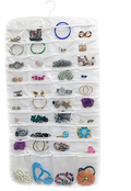 80 Pocket Hanging Jewelry Organizer - Bagsko.com