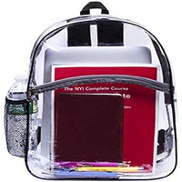 Clear Backpack Security Approved Bookbagwith Black Trim - Bagsko.com