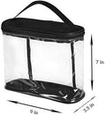Clear Cosmetic Pouch, Compact Size with Handle - Bagsko.com