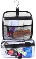 Clear Carry Cosmetic Bag Organizer with Hook for Hanging - Bagsko.com