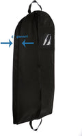 Bags for Less Black Suit and Dress Travel and Storage Garment Bag Durable, Rip Resistant, Repellent - Bags for less us