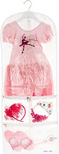 Clear Children's Mini Costume Garment Bag Kids Clothing 16 inch X 40 inch - Bagsko.com
