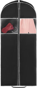 Black Garment Bag for Suits Dresses and Coats Durable Material with White Trim - Bags for less us