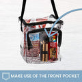 Clear Lunch Beg Stadium Approved, Lunch Box Shape, With Adjustable Strap - Bagsko.com