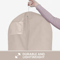Wedding Dress Garment Bag 16 inch Gusseted, for Long Puffy Gowns, Clear Vinyl Pouch for Labeling - Bagsko.com