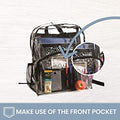 Clear Backpack Security Approved - Reinforced Straps & Front Accessory Pocket - Bags for less us