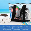 Clear Tote Bag, Security Approved With Zipper Closure - Bagsko.com