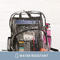 Clear Backpack Security Approved - Reinforced Straps & Front Accessory Pocket - Bags for less us