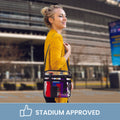Clear Bag Stadium Approved Tote with Handles Double Zippers Adjustable Shoulder Straps Transparent for Men, Women and Kids - Bagsko.com