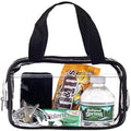 Small Clear Handbag Purse Great for Work, Events, Makeup, Cosmetics Stadium Approved Sturdy Transparent - Bagsko.com
