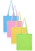 Pastel Colored Cotton Tote Bags - Bags for less us