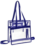 Clear Bag Stadium Approved Tote with Handles Double Zippers Adjustable Shoulder Straps Transparent for Men, Women and Kids - Bagsko.com