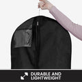 Wedding Dress Garment Bag 16 inch Gusseted, for Long Puffy Gowns, Clear Vinyl Pouch for Labeling - Bagsko.com