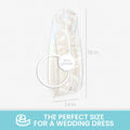 Wedding Dress Garment Bag 16 inch Gusseted, for Long Puffy Gowns, Clear Vinyl Pouch for Labeling - Bagsko.com