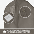 Wedding Dress Garment Bag 16 inch Gusseted, for Long Puffy Gowns, Clear Vinyl Pouch for Labeling - Bagsko.com