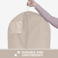 Wedding Dress Garment Bag 16 inch Gusseted, for Long Puffy Gowns, Clear Vinyl Pouch for Labeling - Bagsko.com