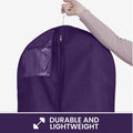 Wedding Dress Garment Bag 16 inch Gusseted, for Long Puffy Gowns, Clear Vinyl Pouch for Labeling - Bagsko.com